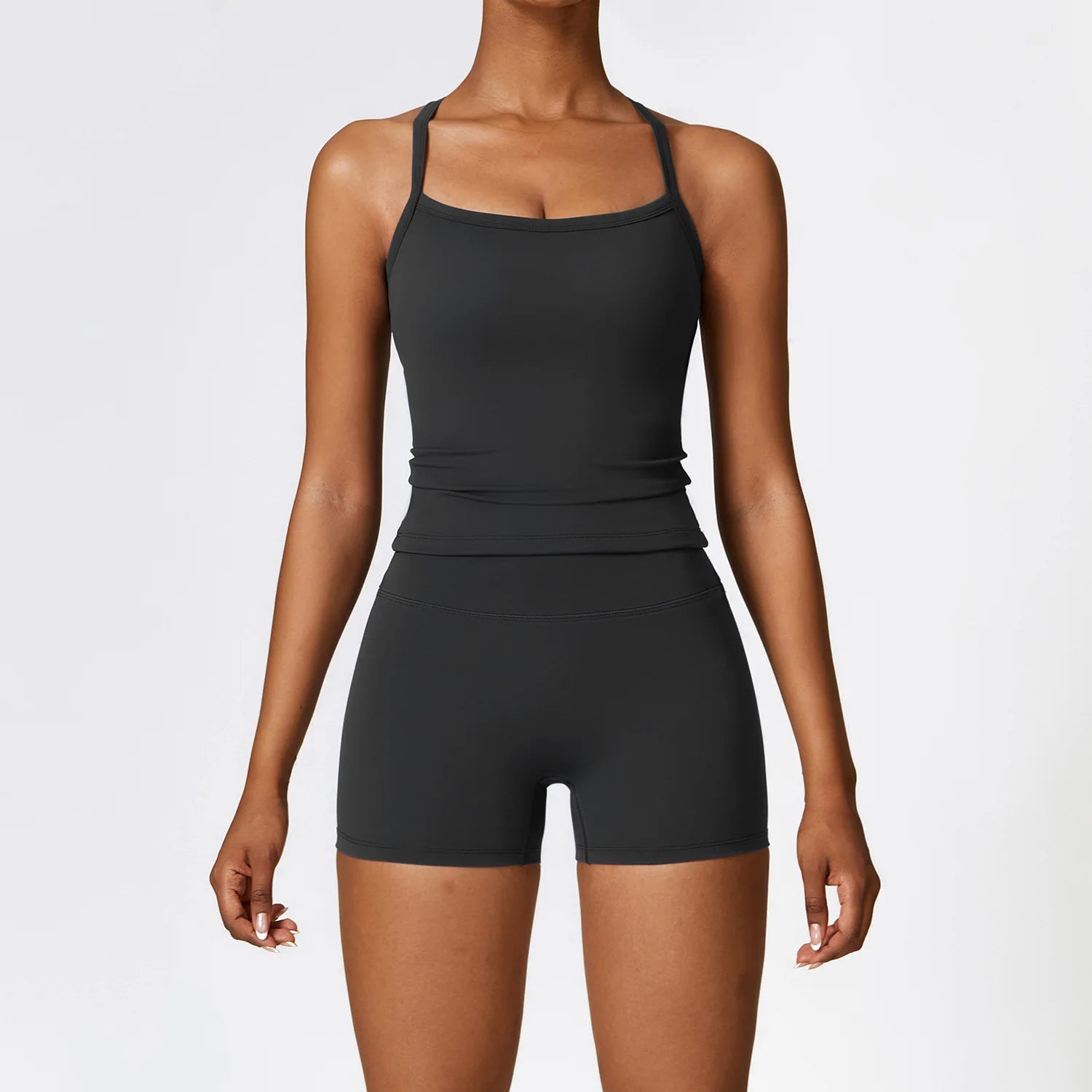 Brushed Yoga Shorts Set