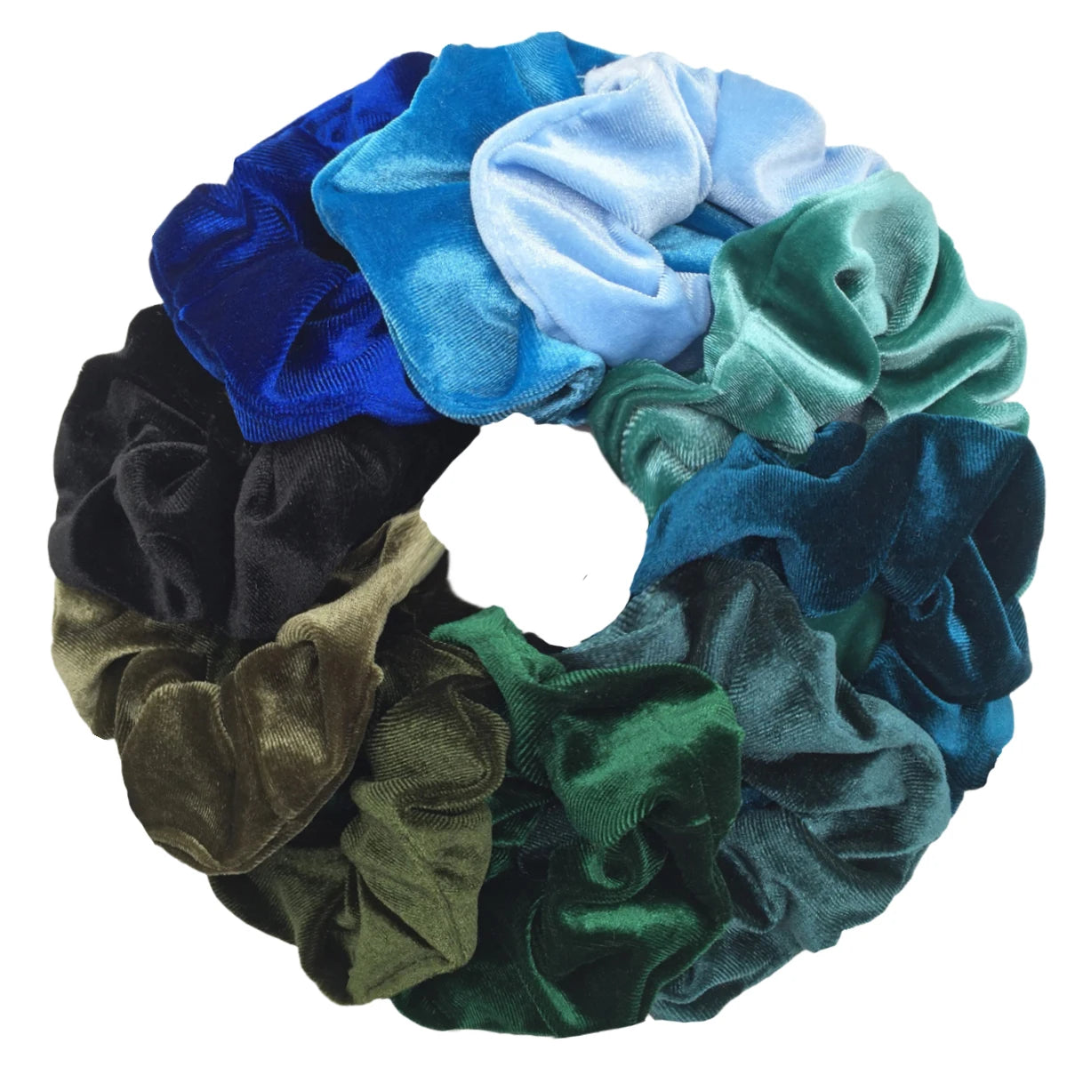 Velvet Hair Scrunchies Set