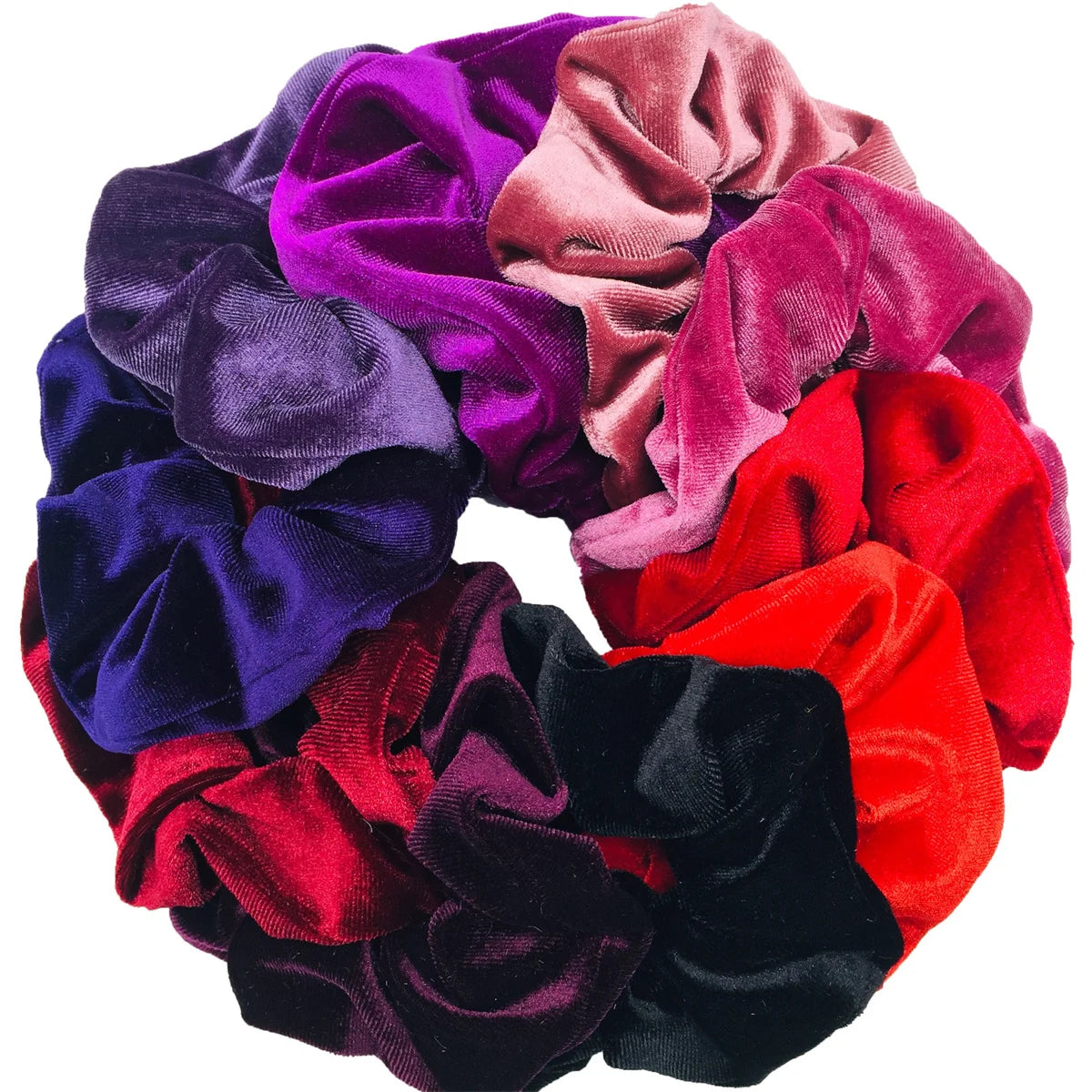 Velvet Hair Scrunchies Set