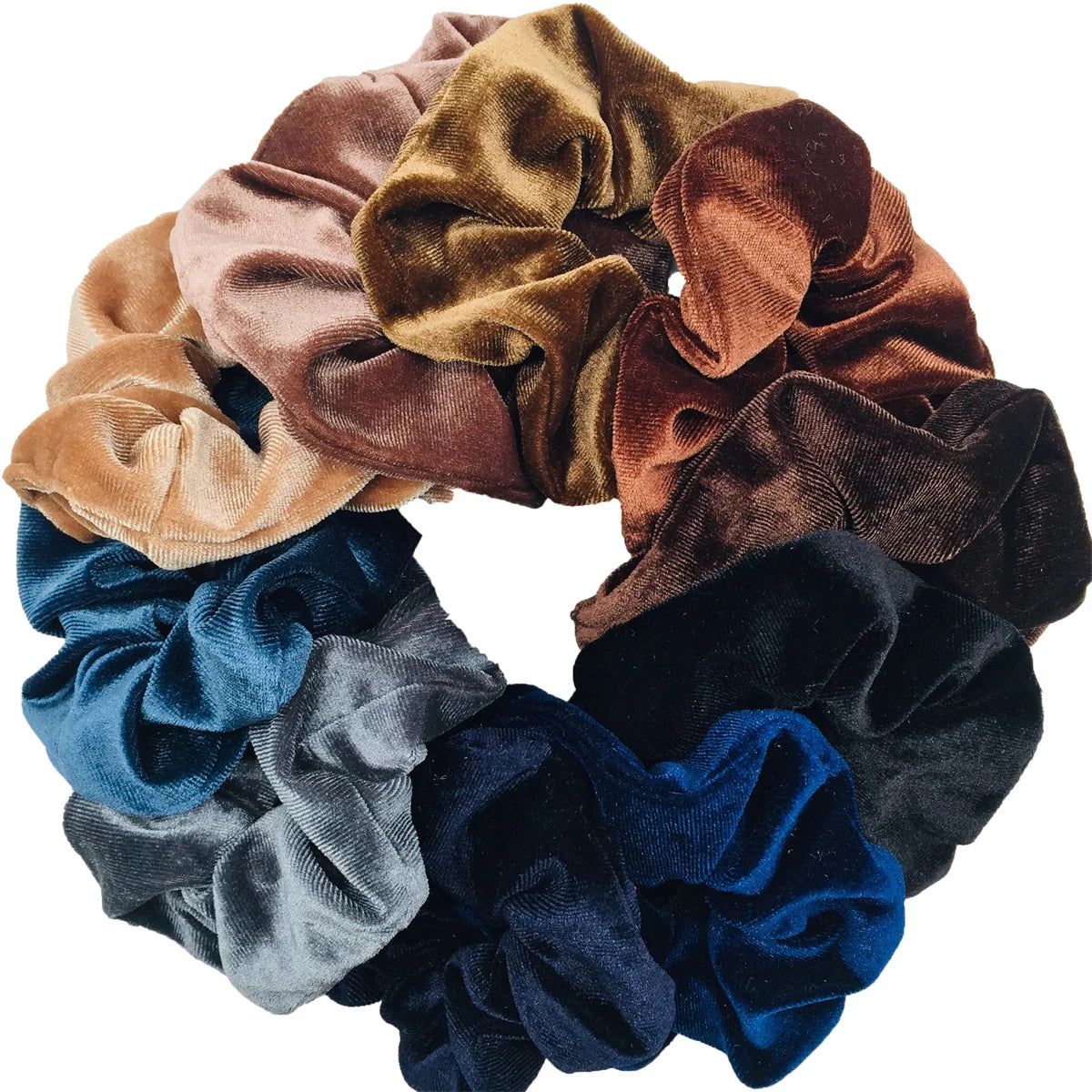 Velvet Hair Scrunchies Set