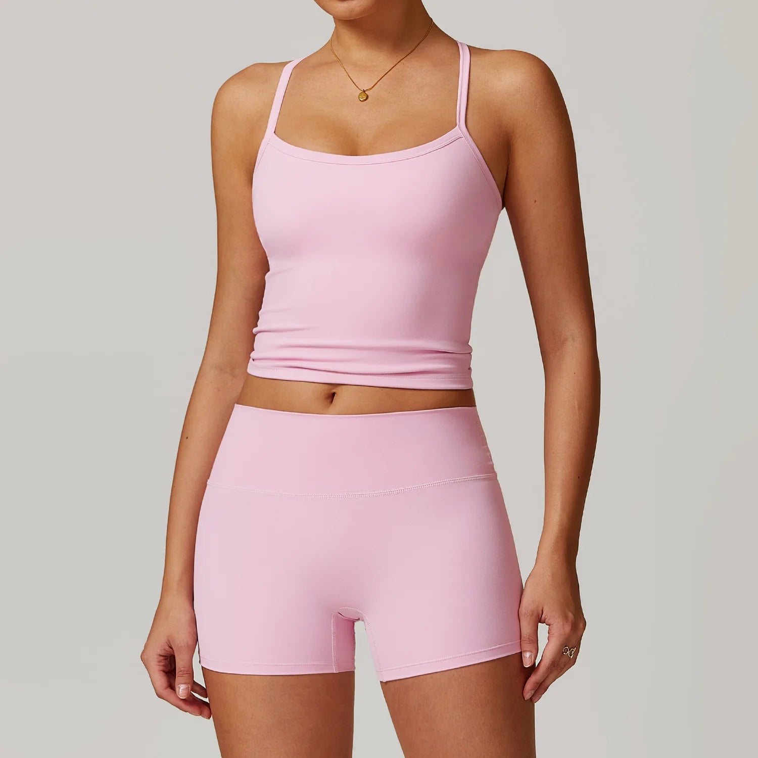 Brushed Yoga Shorts Set